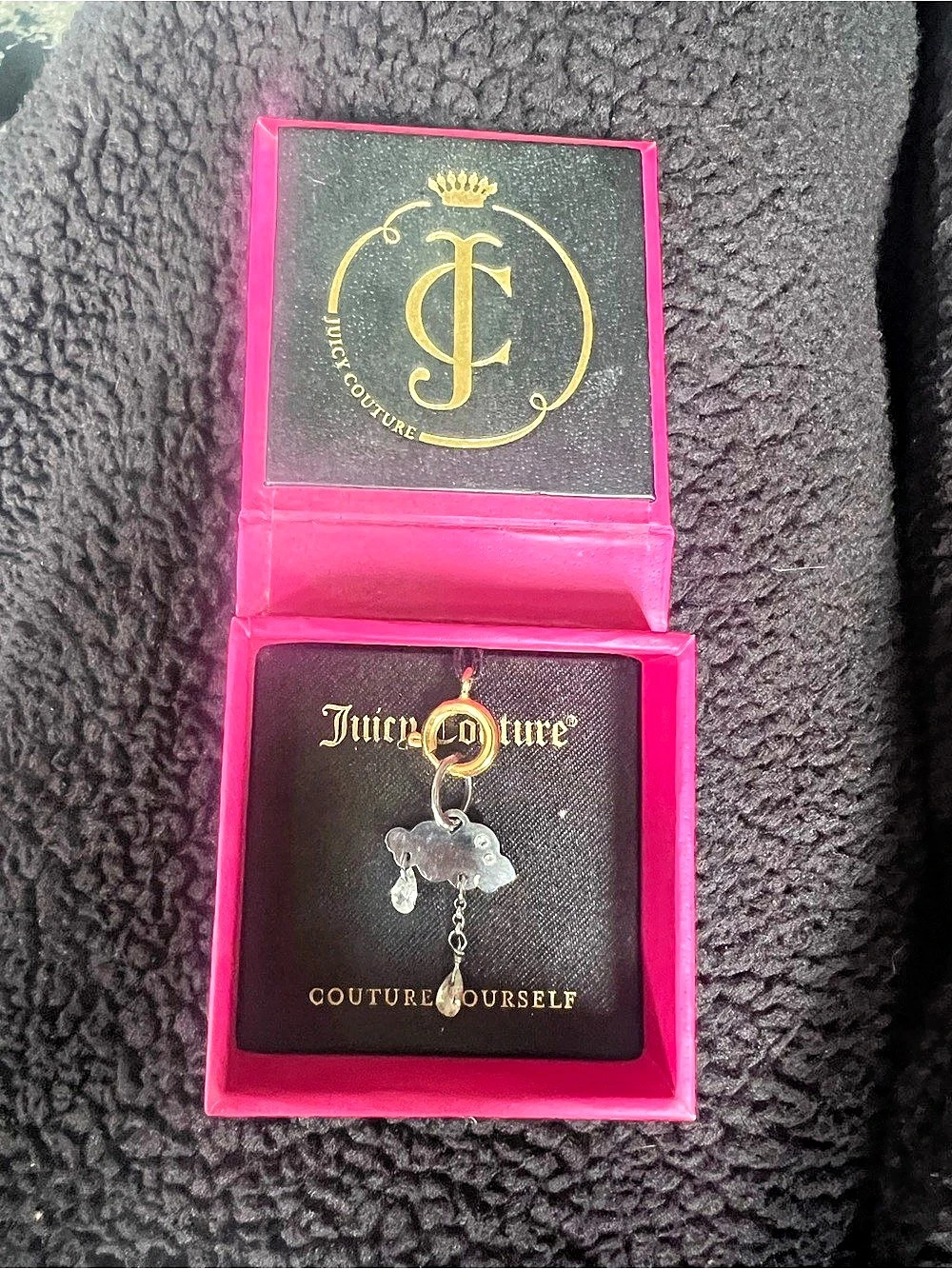 Juicy Couture C-Cloud Charm Cloud Charm in Black & Gold NWT